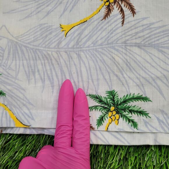 Vintage 70s Hawaiian Aloha Button Shirt Large 23x27 AOP USA - Picture 8 of 12